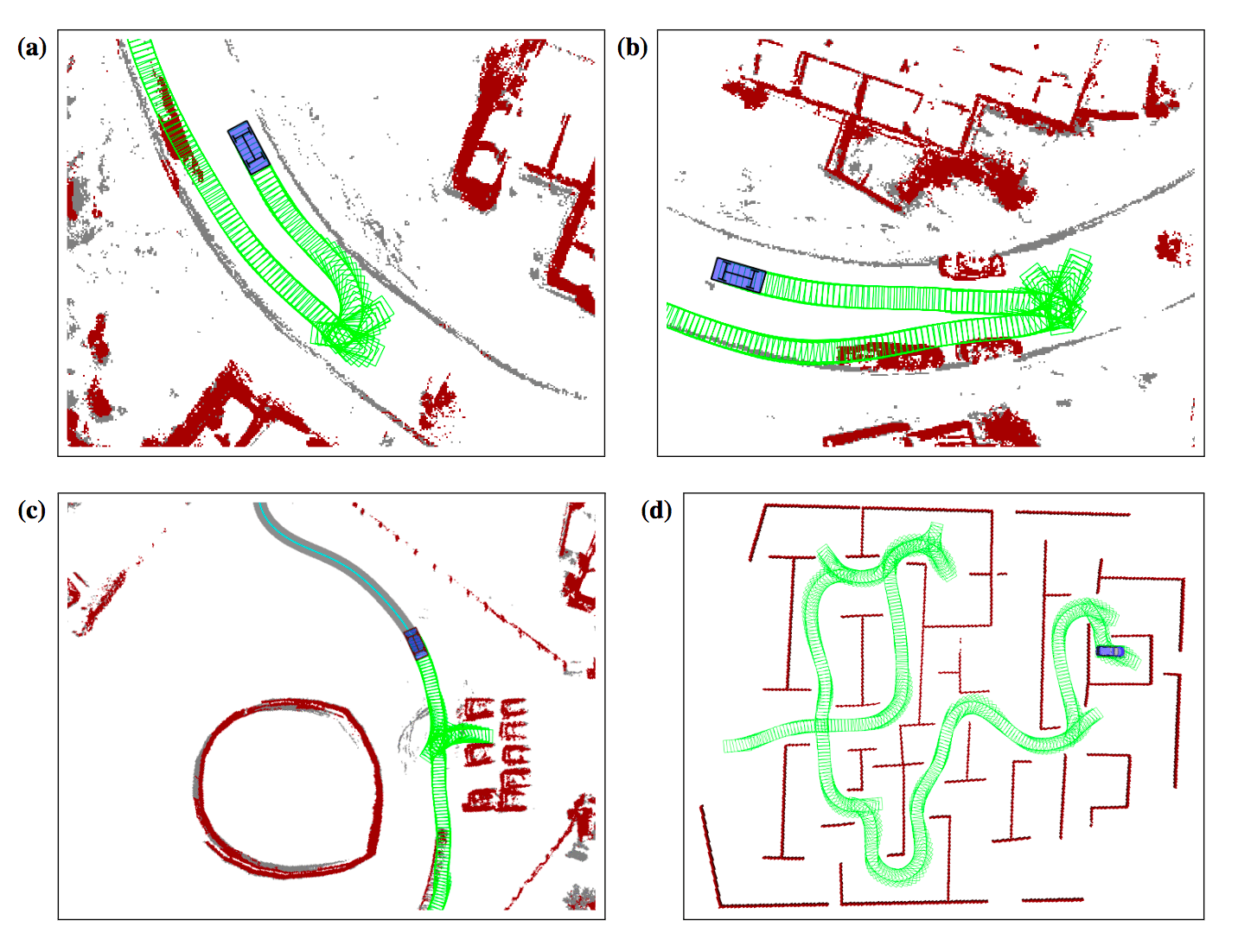 An example of a car using LIDAR points to map the environment and find a&nbsp;path